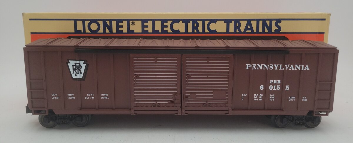 Lionel 6-17216 O Gauge Pennsylvania Railroad Double Door Boxcar #60155 EX/Box