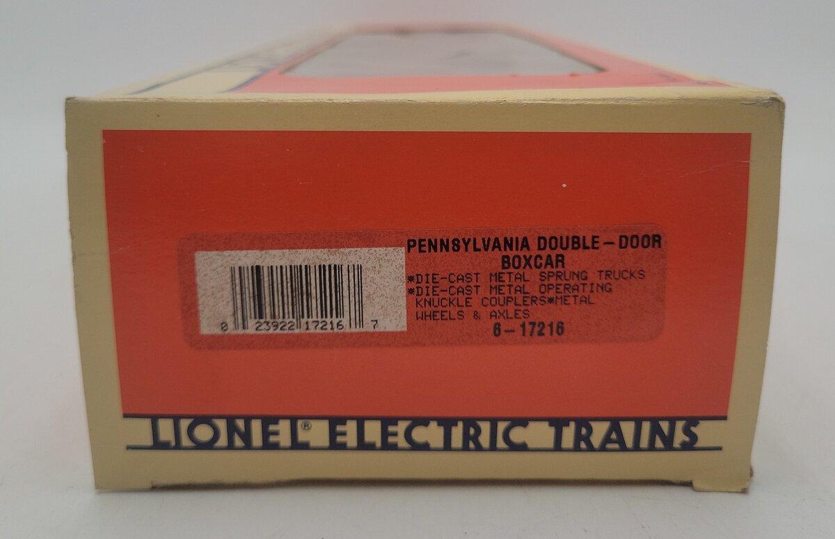 Lionel 6-17216 O Gauge Pennsylvania Railroad Double Door Boxcar #60155 EX/Box