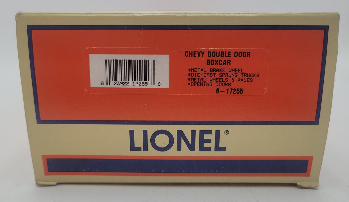 Lionel 6-17255 O Gauge Chevy Double Door Boxcar #9200 EX/Box