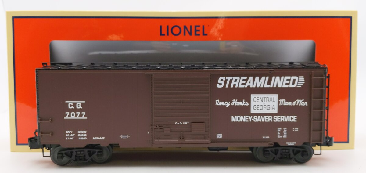 Lionel 6-17772 O Gauge Central of Georgia PS-1 Boxcar #7077 LN/Box