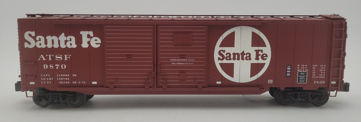 Lionel 6-27218 O Gauge ATSF Double-Door Boxcar #9870 with End Doors LN/Box