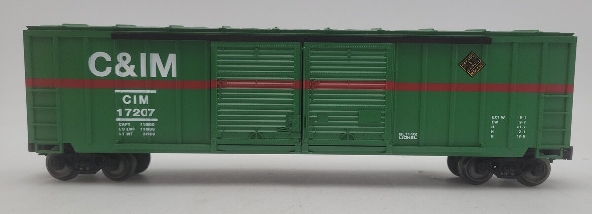 Lionel 6-17207 O Gauge Chicago & Illinois Midland Double Door Boxcar #17207 EX/Box