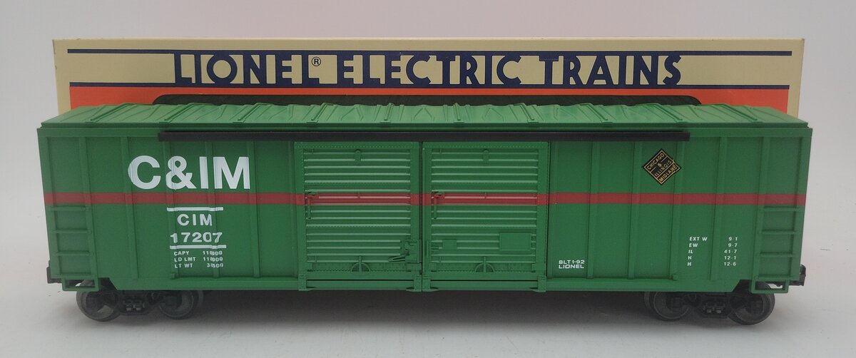 Lionel 6-17207 O Gauge Chicago & Illinois Midland Double Door Boxcar #17207 EX/Box