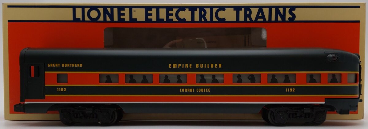 Lionel 6-19120 O Great Northern "Corral Coulee" Observation Car #1192 EX/Box