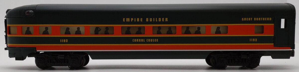 Lionel 6-19120 O Great Northern "Corral Coulee" Observation Car #1192 EX/Box