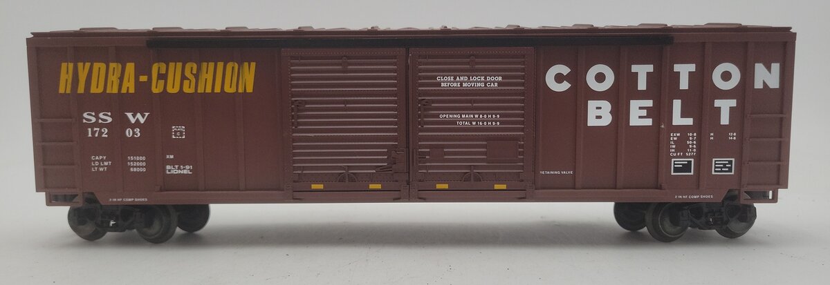 Lionel 6-17203 O Gauge Cotton Belt Double Door Boxcar #17203 EX/Box