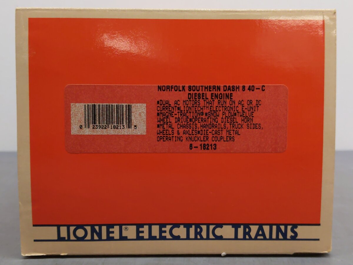 Lionel 6-18213 O Gauge Norfolk Southern Dash 8 40-C Diesel Locomotive #8688 EX/Box
