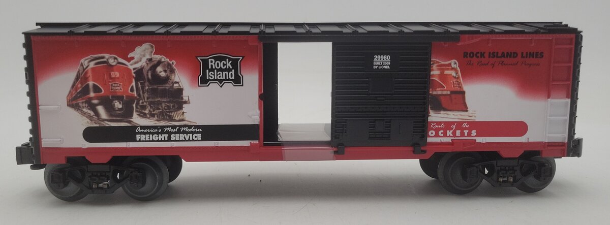 Lionel 6-29960 O Gauge Rock Island Railroad Art Boxcar #5 LN/Box