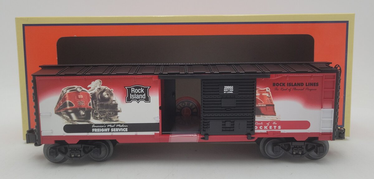 Lionel 6-29960 O Gauge Rock Island Railroad Art Boxcar #5 LN/Box