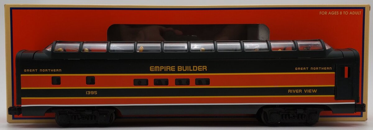 Lionel 6-19182 O Gauge Great Northern Aluminum Full Vista Dome Car #1395 EX/Box