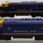 Lionel 6-18117 O Gauge Santa Fe Blue/Yellow F3 AA Diesel Set VG/Box