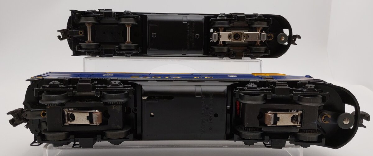 Lionel 6-18117 O Gauge Santa Fe Blue/Yellow F3 AA Diesel Set VG/Box