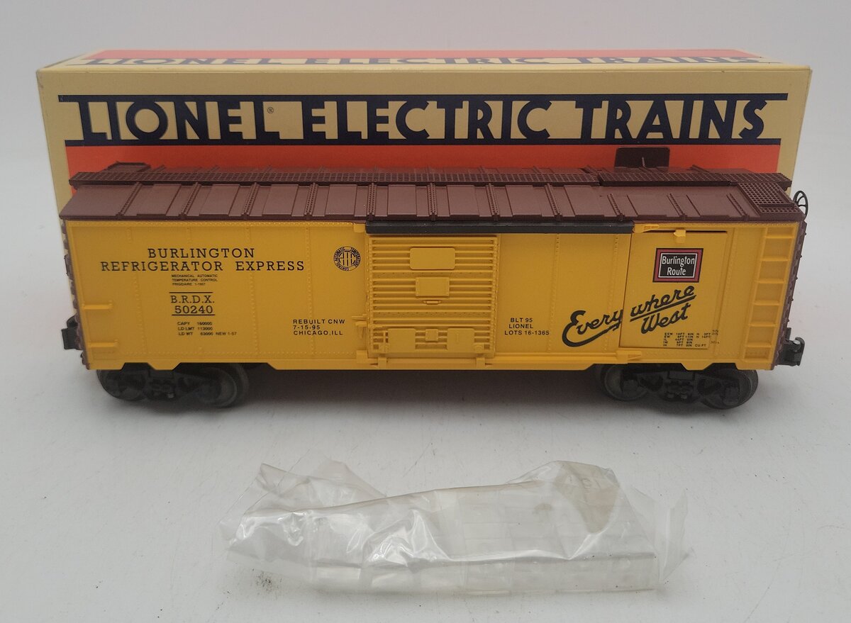 Lionel 6-52067 O Gauge LOTS-1995 Burlington Ice Operating Car #50240 LN/Box