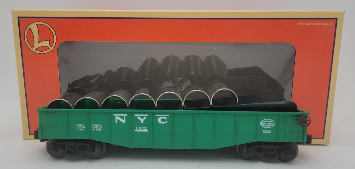 Lionel 6-19478 O Gauge New York Central Culvert Gondola Car #6342 EX/Box
