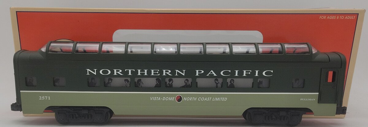 Lionel 6-19168 O Gauge Northern Pacific Full Vista Dome Coach EX/Box