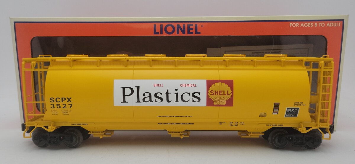 Lionel 6-17155 O Gauge Shell Plastics Cylindrical Hopper #3527 EX/Box