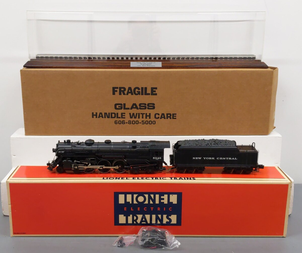 Lionel 6-18005 O NYC 4-6-4 700E Hudson Steam & Tender #5340 w/ Display Case EX/Box