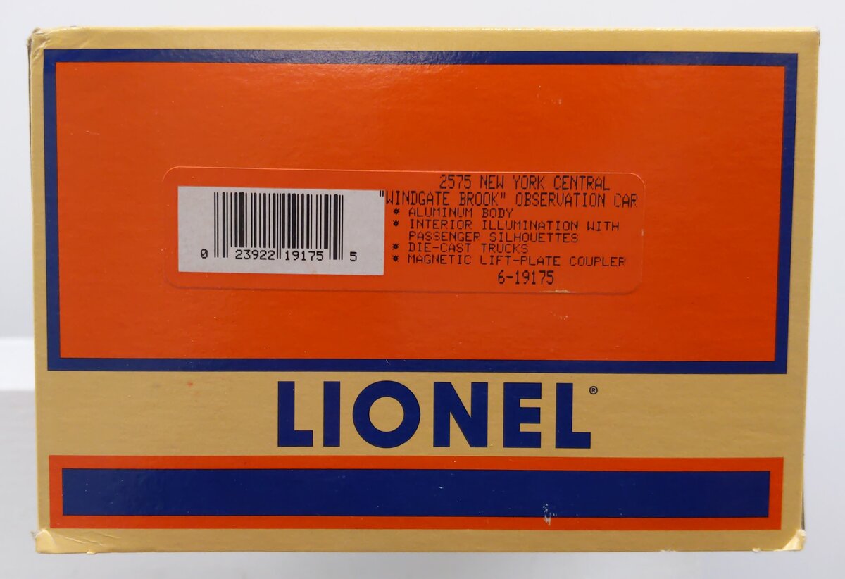 Lionel 6-19175 O Gauge NYC 