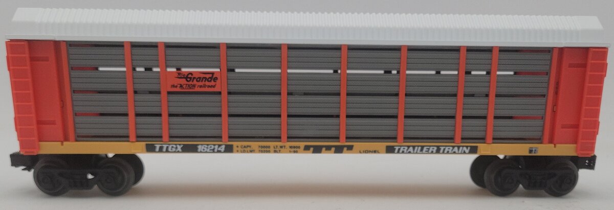 Lionel 6-16214 O Gauge Denver & Rio Grande Two Tier Auto Carrier EX/Box