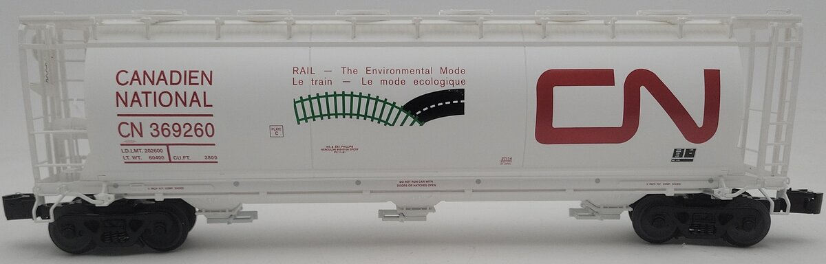 Lionel 6-27114 O Gauge Canadian National Cylindrical Hopper #369260 EX/Box