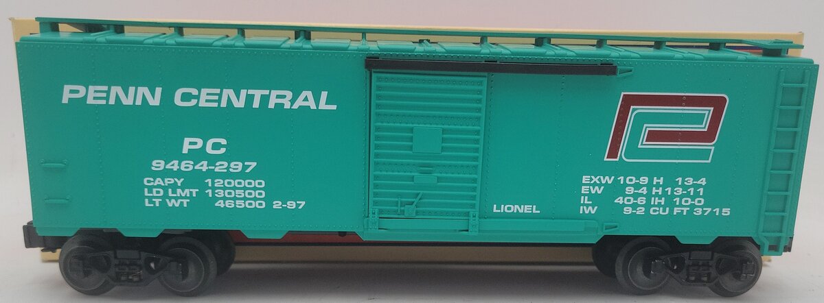Lionel 6-17225 O Gauge Penn Central Scale-Size Boxcar #9464-297 EX/Box