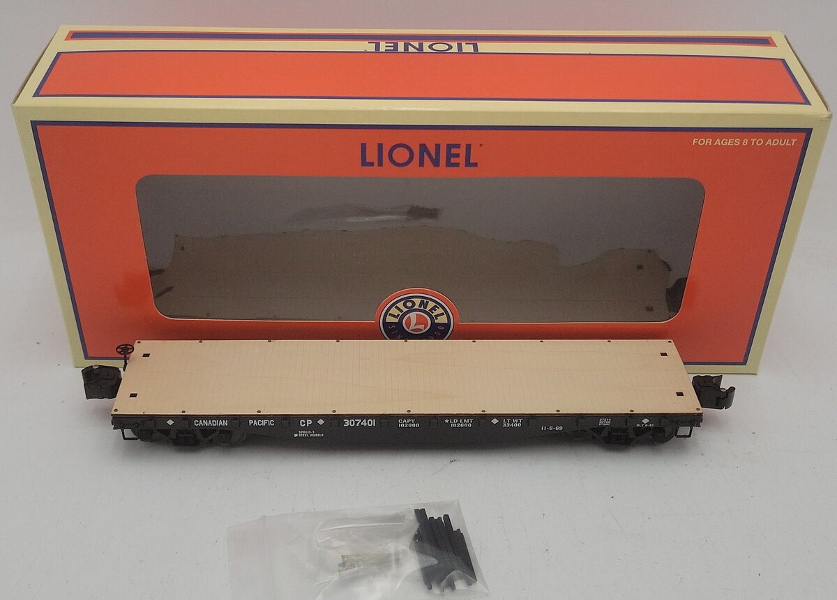 Lionel 6-27514 Canadian Pacific 40' Flatcar EX/Box