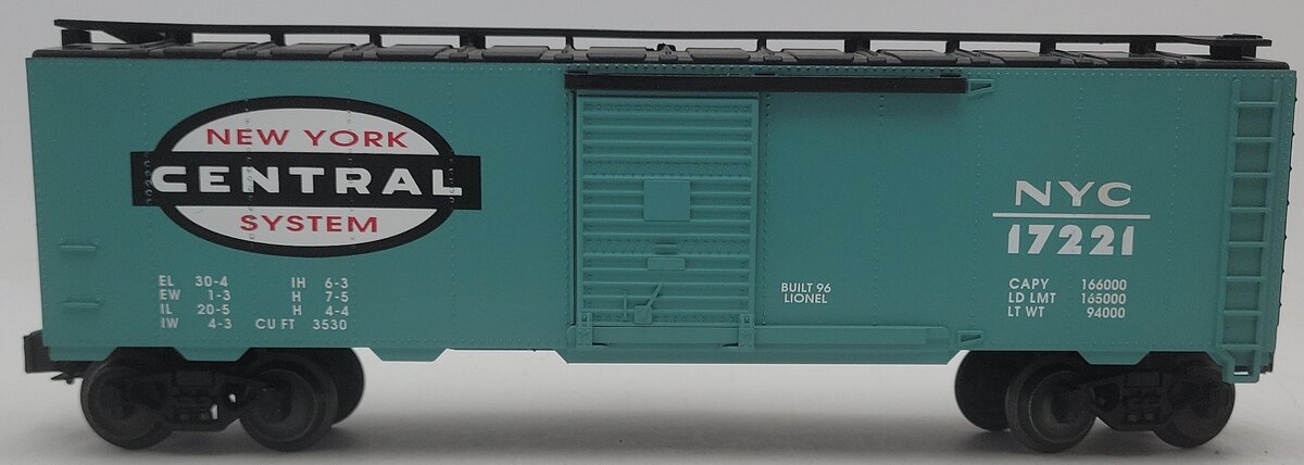 Lionel 6-17221 O Gauge New York Central Standard Boxcar #17221 EX/Box