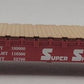 Lionel 6-17574 O Gauge Santa Fe PS-4 Flatcar w/ Wooden Deck #0081 EX/Box