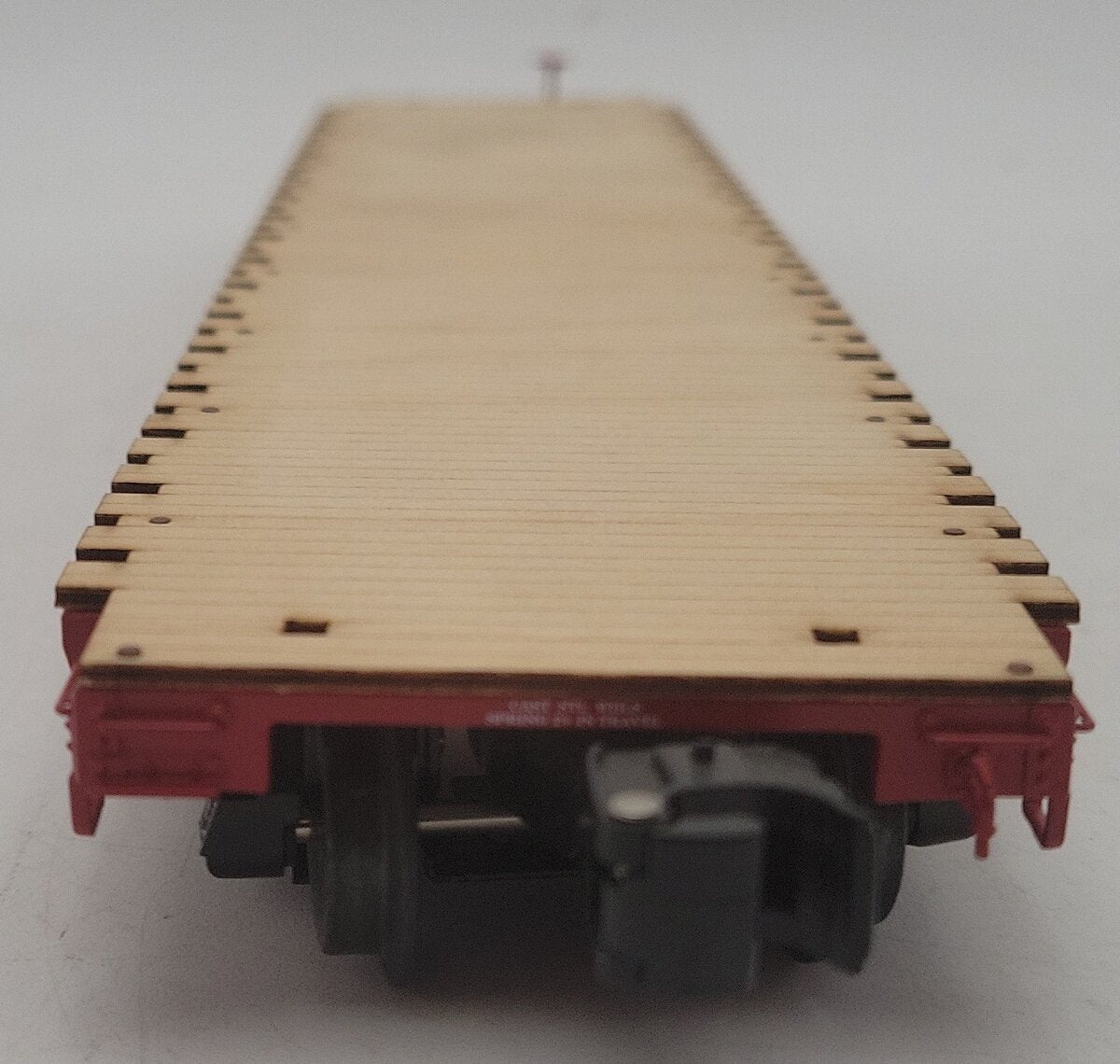 Lionel 6-17574 O Gauge Santa Fe PS-4 Flatcar w/ Wooden Deck #0081 EX/Box