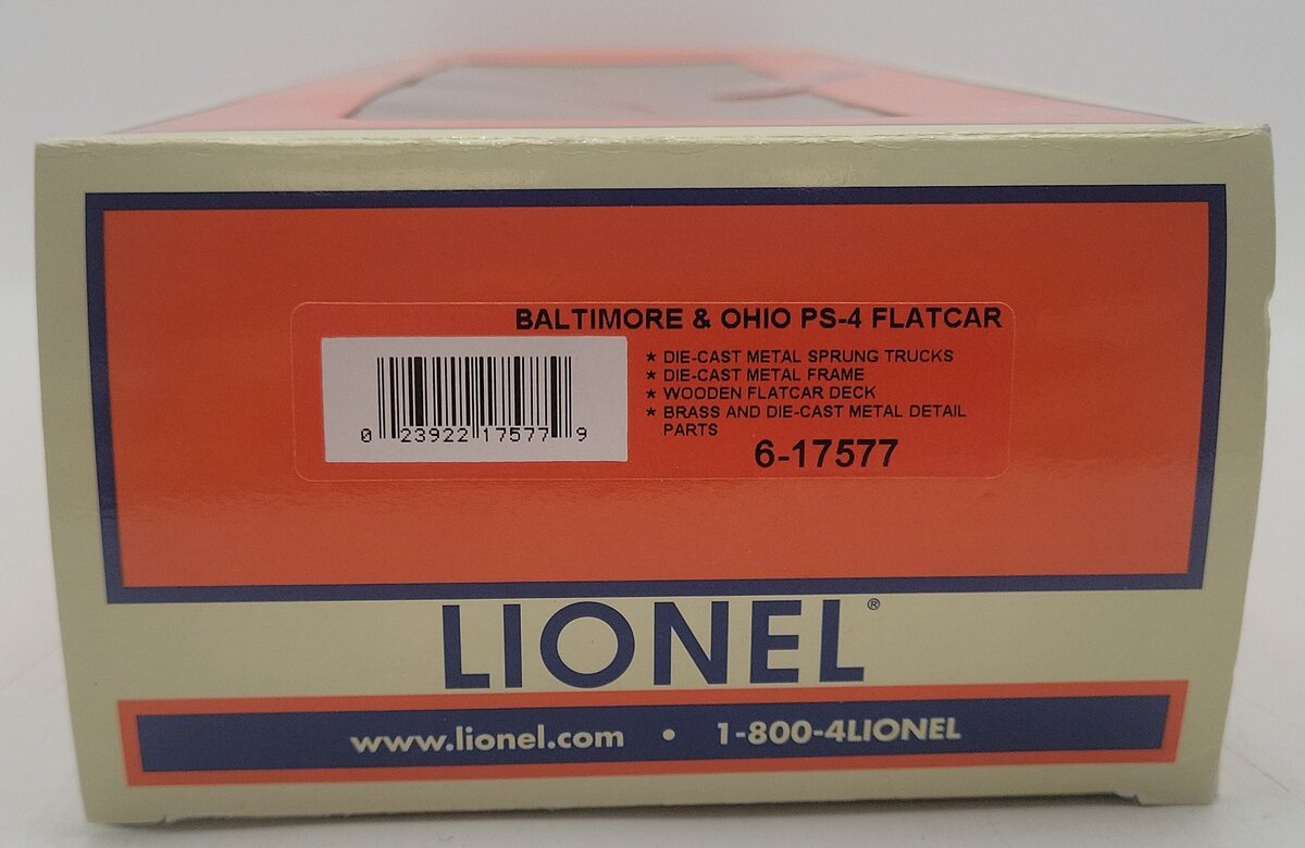 Lionel 6-17577 O Gauge Baltimore & Ohio PS-4 Flatcar #8651 EX/Box