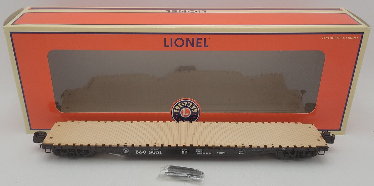 Lionel 6-17577 O Gauge Baltimore & Ohio PS-4 Flatcar #8651 EX/Box
