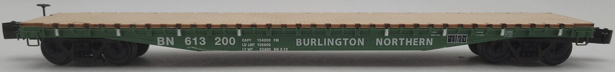 Lionel 6-19386 O Gauge Burlington Northern PS-4 Flatcar w/Stakes EX/Box