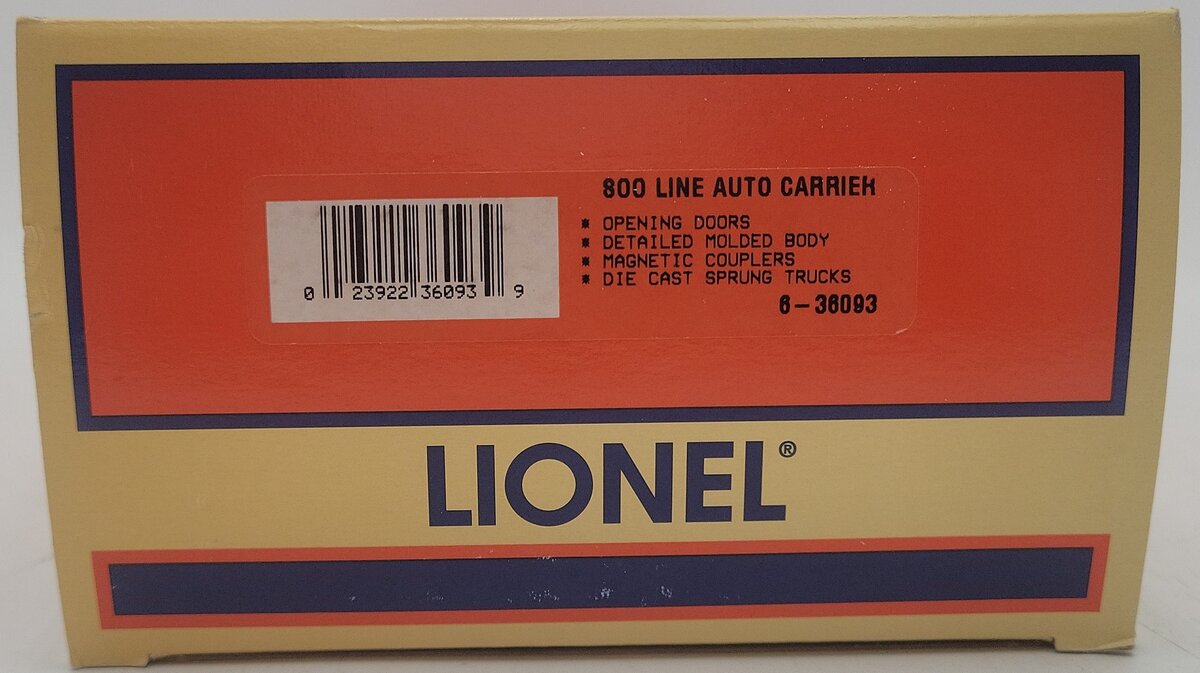 Lionel 6-36093 O-Gauge Soo Line Auto Carrier #36093 EX/Box