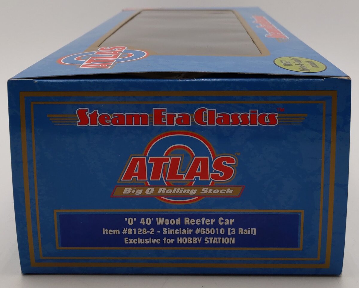 Atlas 8128-2 O Gauge Sinclair 40' Reefer Car #65010 (3 Rail) NIB