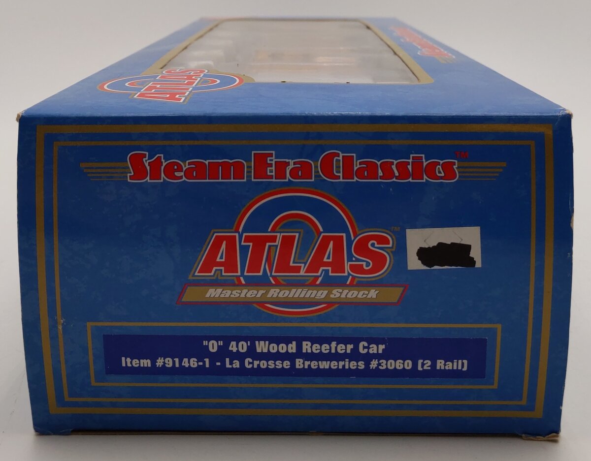 Atlas 8146-1 LaCrosse Breweries Wood Reefer Car [3 Rail] LN/Box