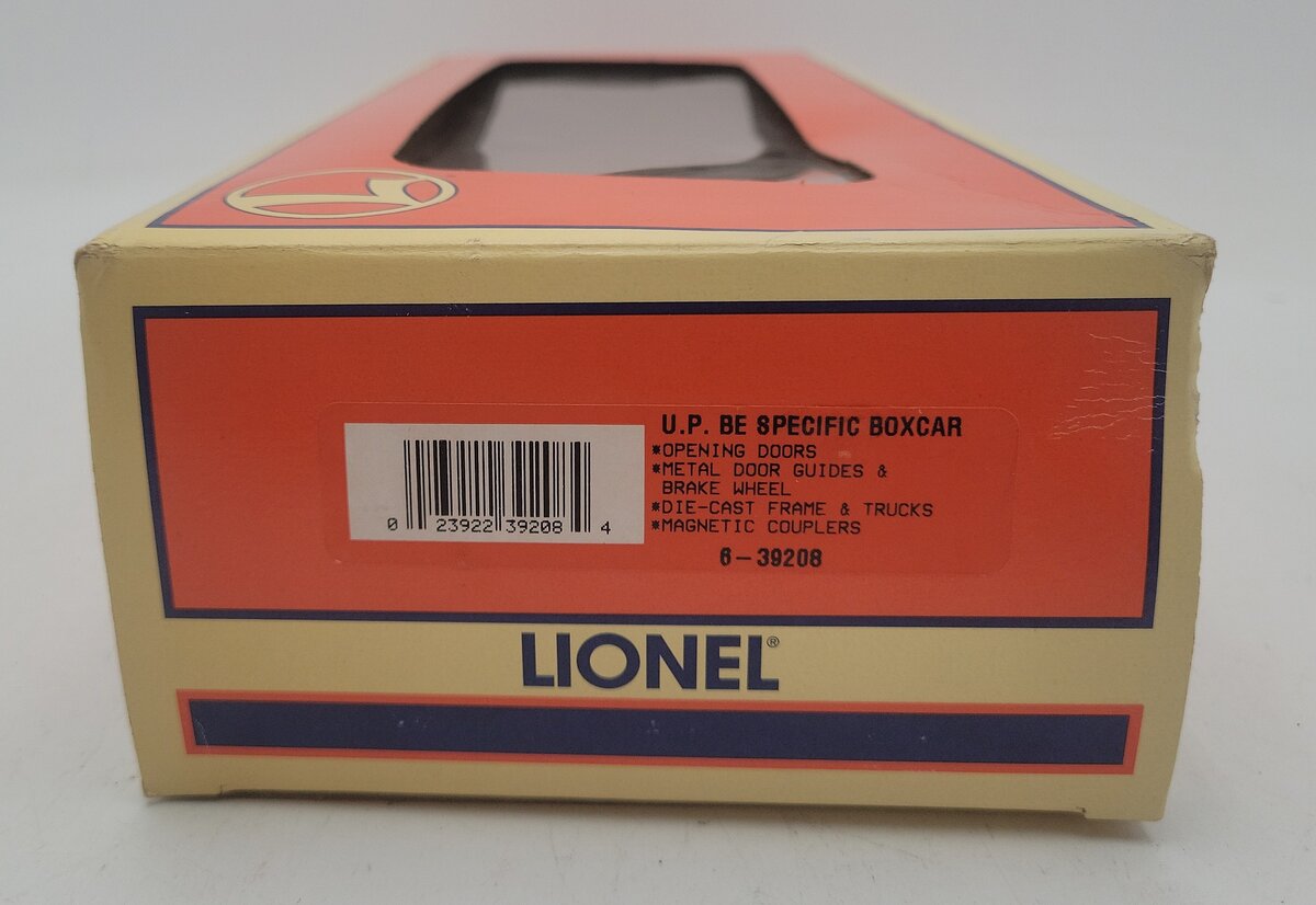 Lionel 6-39208 O Gauge Union Pacific Silver Boxcar #903658 EX/Box