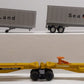 Lionel 6-16322 O Gauge TTUX Flatcar with 2 Sealand Trailers #16321, #16322 EX/Box