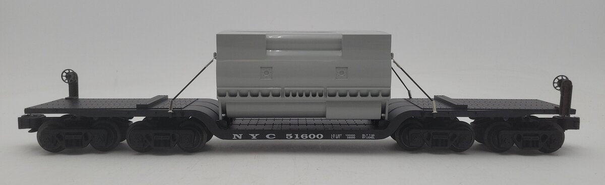Lionel 6-51600 O New York Central Depressed Flatcar w/Generator Stator Load EX/Box