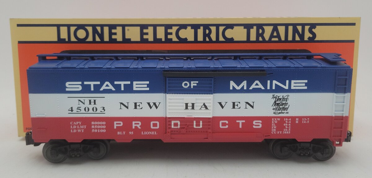 Lionel 6-17217 O Gauge State of Maine New Haven Boxcar #45003 LN/Box