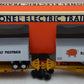 Lionel 6-19416 O Gauge Illinois Central TTUX Flatcar w/ Trailers EX/Box