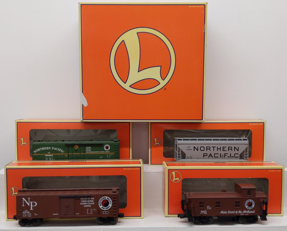 Lionel 6-11977 Northern Pacific Freight Cars 4-Pack EX/Box