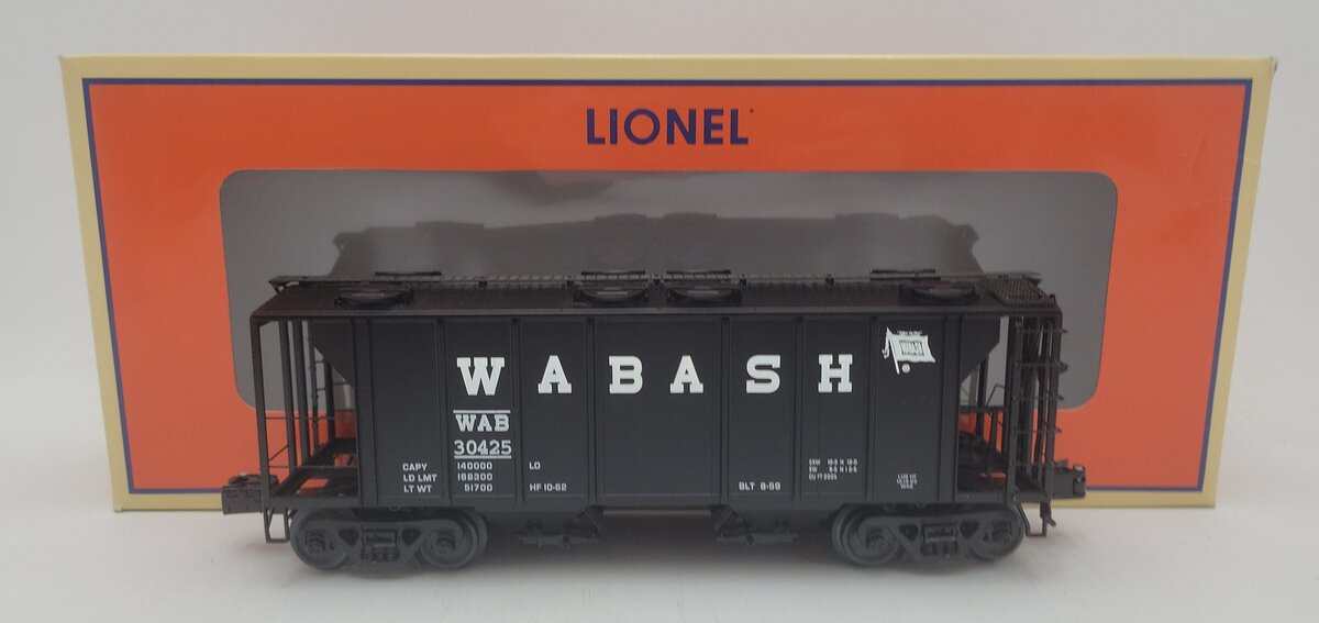 Lionel 6-27085 O Gauge Wabash PS-2 Covered Hopper Car #30425 EX/Box