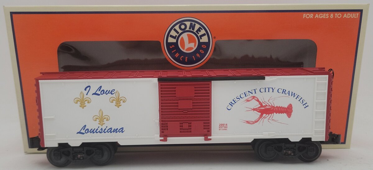 Lionel 6-29914 O Gauge I Love Louisiana Boxcar EX/Box