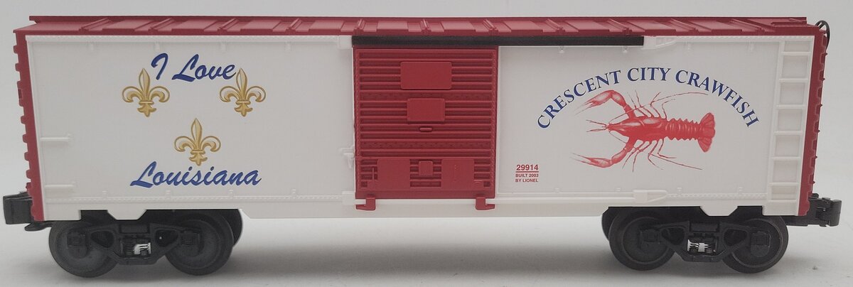 Lionel 6-29914 O Gauge I Love Louisiana Boxcar EX/Box