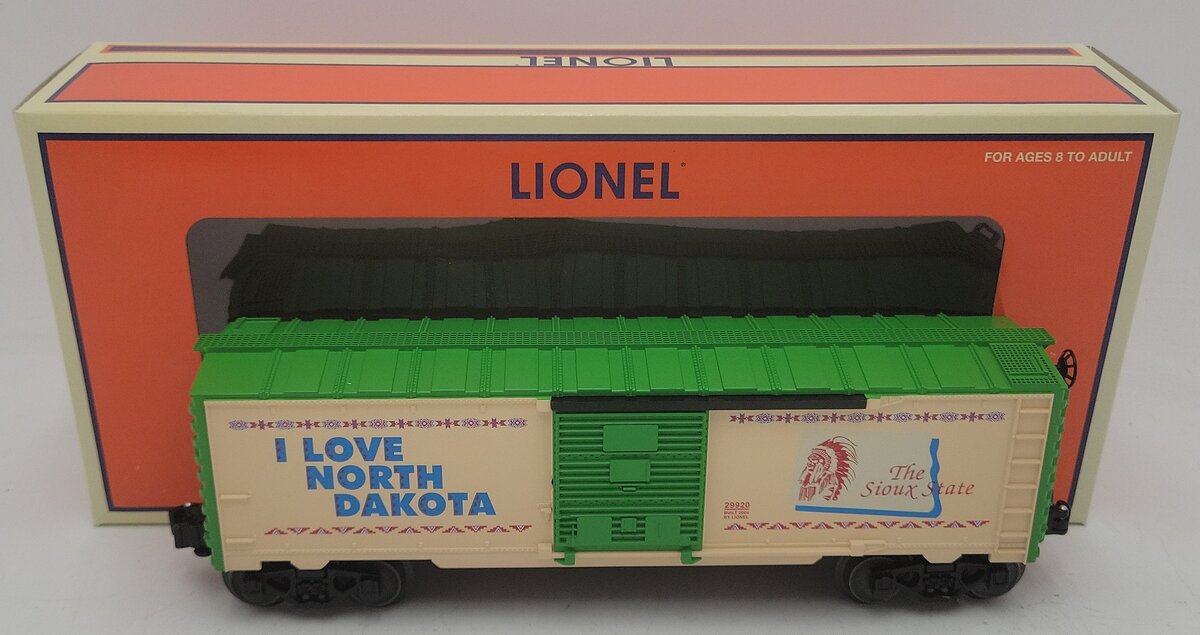 Lionel 6-29920 I Love North Dakota Boxcar EX/Box