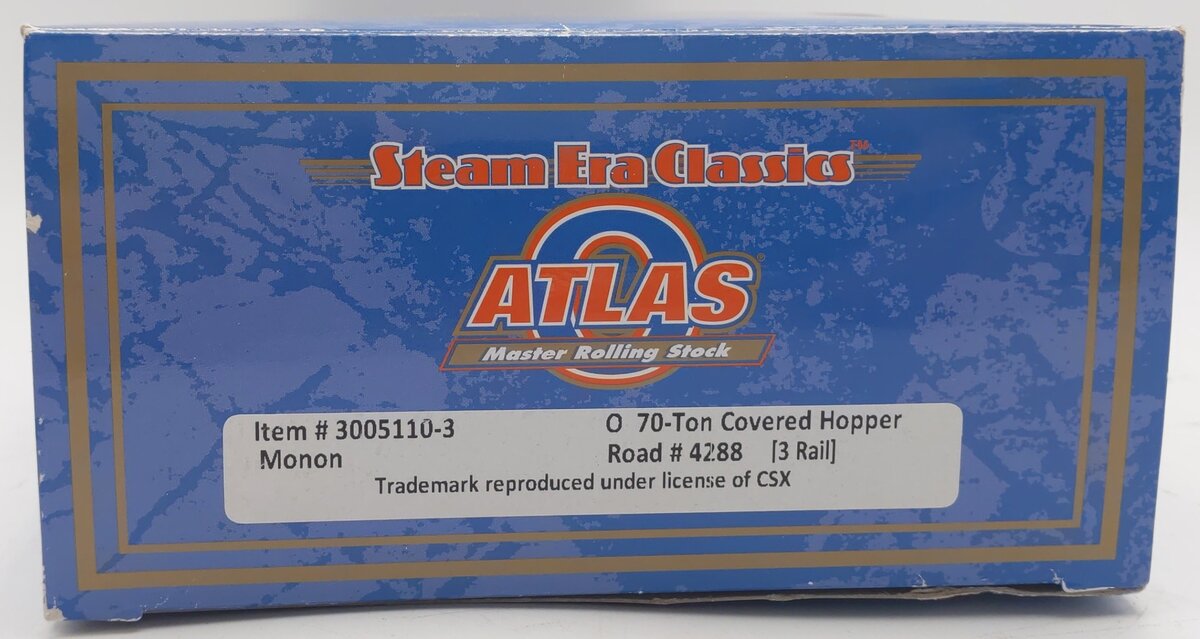 Atlas 3005110 O Monon ACF 70-Ton 1958 Cubic Feet Covered Hopper 3-Rail EX/Box