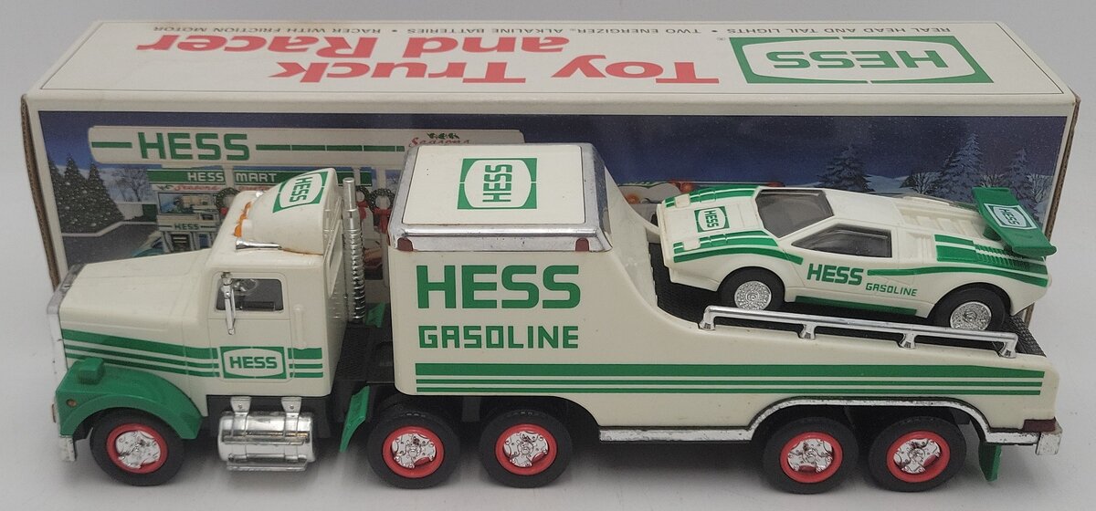 Hess 1991 1:35 Scale Diecast Toy Truck & Racer (1:87)/Box