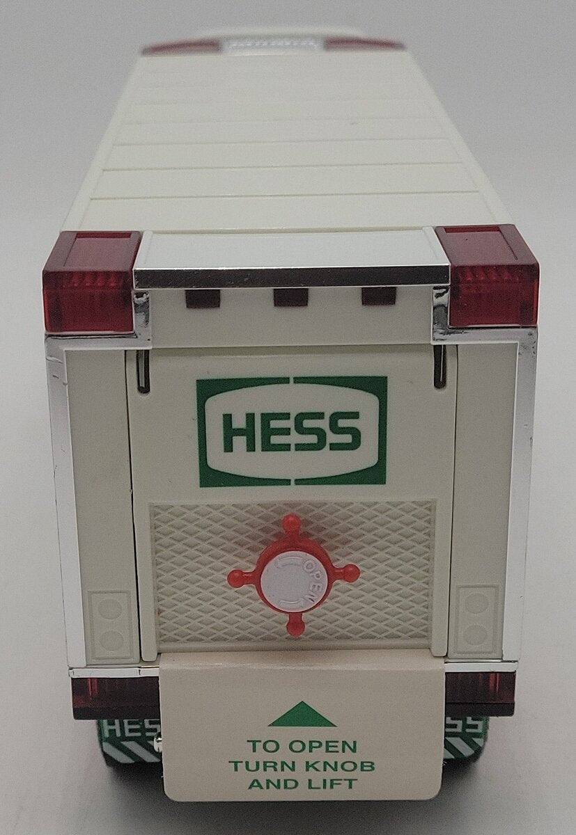 Hess 1997 Toy Truck and 2 Racers w/Real Head and Tail Lights EX/Box