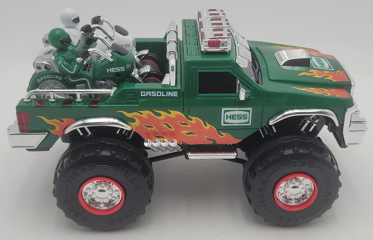 Hess 2007 Diecast Monster Truck w/Motorcycles EX/Box