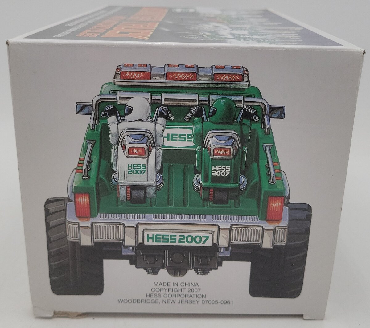 Hess 2007 Diecast Monster Truck w/Motorcycles EX/Box